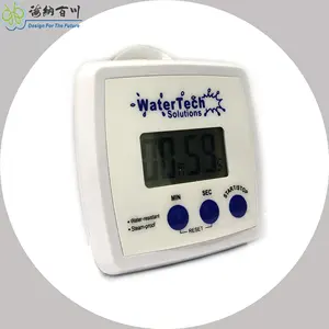 99M59S eco-friendly pellicola quadrata impermeabile Timer tre pulsante bagno doccia Timer con Display digitale reso resistente di plastica