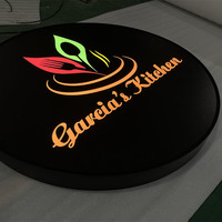 En gros en plein air 3D Ronde acrylique light enregistrez-vous Publicité Lumière Boîtes