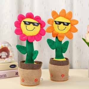 Peluche <span class=keywords><strong>Cactus</strong></span> Danzante e Cantante Girasole, Giocattoli per Bambini, Regali di Natale per Bambini e Bambine, Vendita all'Ingrosso - Product Image 1