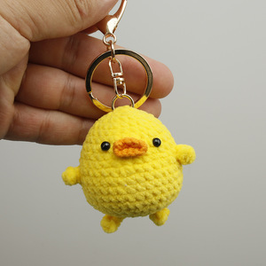 Mini Portachiavi Anatra Gialla Fatta a Mano all'Uncinetto, Ciondolo Bambola in Filato Amigurumi, Giocattoli Animali Lavorati a Maglia, Ciondolo per Borsa, Vendita all'Ingrosso - Product Image 4