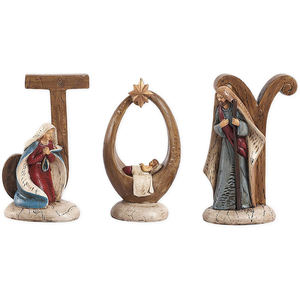 New Arrival 3 Pcs Resin JOY Home Decor <strong>Nativity</strong> <strong>Sets</strong> <strong>for</strong> <strong>Sale</strong> - Product Image 1