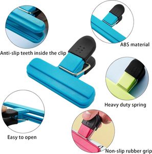 Clips Multifuncionales Ecológicos Vintage de 12 Colores para Bolsas de Alimentos, con Cierre Hermético de Plástico, para Cocina - Product Image 3