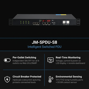 PDU อัจฉริยะแบบ IP ที่ปลอดภัย รองรับ <span class=keywords><strong>SSH</strong></span> <span class=keywords><strong>HTTPS</strong></span> SNMPv3 ชุดจ่ายไฟอัจฉริยะ 16 พอร์ต สำหรับศูนย์ข้อมูลที่ปลอดภัย - Product Image 2