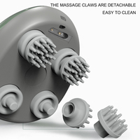 Masseur électrique intelligent de cuir chevelu de tête vibrant pétrissant l'appareil de soins de santé de lumière rouge pour détendre l'outil nourrissant de cheveux de corps de cou