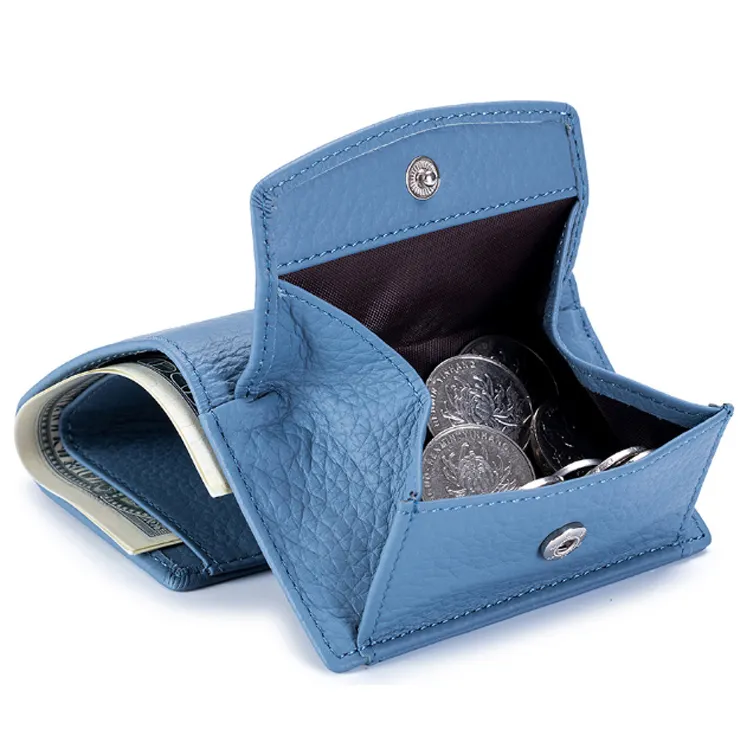 महिलाओं और पुरुषों के लिए असली चमड़े के बटुए का सिक्का बैग पर्स पर्स