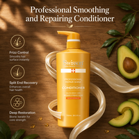 Baume revitalisant à la kératine OEM, crème capillaire sans sulfate, sans parabène, sans silicone, pH équilibré, lissant et réparateur en profondeur