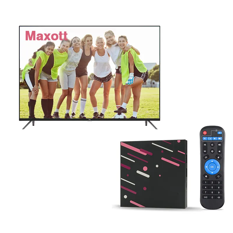 4k full Hd Maxott Android Box Smart Tv M3u film Reseller pannello Abon 18 codici europa xtream 12 Mois stabile IPTV