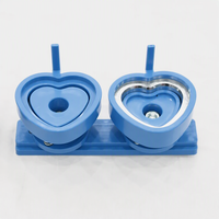 Moule à boutons en forme de cœur interchangeable, machine à fabriquer des boutons en plastique DIY, nouvelle pour un usage domestique