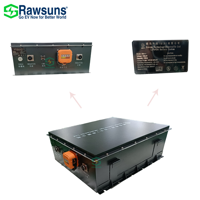 48v Lithium Battery Pack EV Conversion Kit for Car 7.5KWH 105AH with HV PDU Box LFP Cells for Passenger Car, Bus, Ship