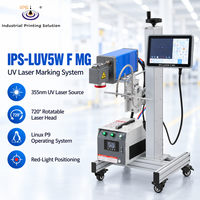 Système de refroidissement par eau pour marqueur laser UV industriel IPS-LUV5W F MG, machine de marquage de codes QR