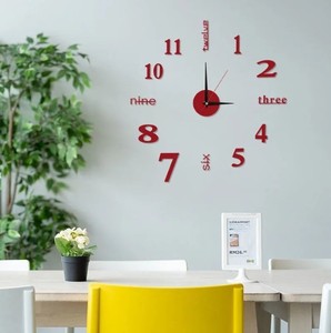 <span class=keywords><strong>Horloge</strong></span> <span class=keywords><strong>murale</strong></span> 3D moderne de grande taille, silencieuse, en acrylique, style nordique, décorative, bon marché, chiffres numériques, DIY - Product Image 5