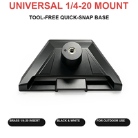 Base de montage de remplacement pour terminal Internet par satellite, adaptateur de trépied universel en ABS avec filetage en laiton 1/4-20, noir