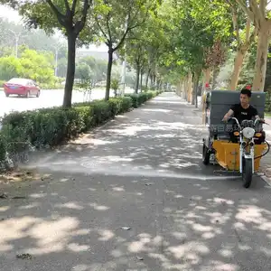 High pressure cleaning street 3 wheel electric street washer for sale