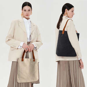 Sản Phẩm Mới Biểu Tượng Tùy Chỉnh Lớn Dày Canvas Tote Túi Với Dây Đeo Da - Product Image 5