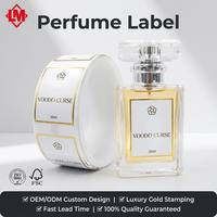 Étiquettes d'emballage personnalisées, étiquettes de flacon de parfum de luxe avec estampage doré, autocollant pour emballage cosmétique, étiquette en rouleau, vente en gros