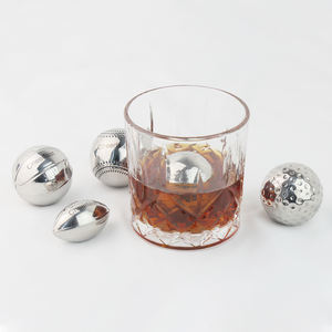 Herbruikbare Golf-Ijsblokjes En Basketbal-Koelstenen En Roestvrijstalen Honkbalijsblokjes En Rugby-Whiskysteen Als Cadeau - Product Image 1