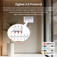 Compteur d'énergie triphasé bidirectionnel Zemismart Zigbee 3.0, produits intelligents pour la maison, moniteur intelligent