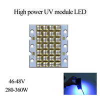 Module LED UV haute puissance 320w DC 48v 6565 Lumière violette UVC UVA UVB 280nm 365nm 385nm 395nm pour la stérilisation du durcissement de la peinture de la colle