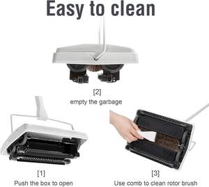 Brosse manuelle non électrique à poils de cheval pour tapis et sols, avec boucle de suspension robuste pour poils d'animaux - Product Image 3