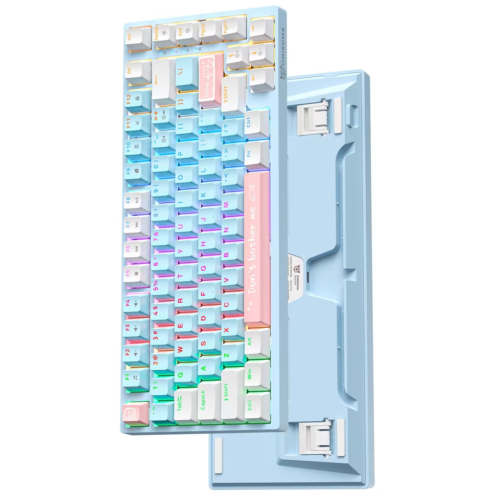 ขาว + น้ำเงิน