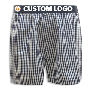 Cao Cấp Sọc Dệt Cotton Của Nam Giới Giản Dị Phòng Chờ Mặc Quần Tùy Chỉnh Thoáng Khí & Thoải Mái Đàn Hồi Dây Thắt Lưng Cho Nam Giới Đồ Lót - Product Image 1