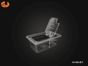 مخصص من البلاستيك الشفاف غير القابل للكسر مقالي طعام للفنادق - Product Image 5