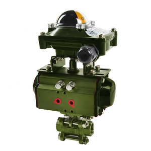 Válvula de Bola Neumática de Vapor de 3 Piezas COVNA DN25 de 1 Pulgada y 2 Vías, Acero Inoxidable 316, 1000 WOG - Product Image 4