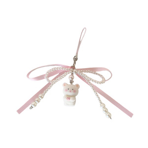 Mobile Phone Lanyard Korean Style Cute Bowknot <b>Bear</b> Keychain <b>pink</b> Ribbon Bow Key Chains Decoration Pendant Girl Birthday Gifts - Product Image 6