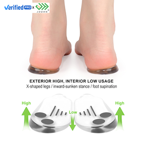 JOGHN Semelles <span class=keywords><strong>anti</strong></span>-pronation Coussinets de talon antidérapants Coussinets métatarsiens Semelles orthopédiques Magnet Silicone Gel Talon Pad - Product Image 2