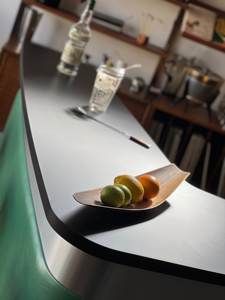 Mini <span class=keywords><strong>Bar</strong></span> de café personalizado para eventos de desayuno iluminado de gama alta de lujo para el hogar, barra redonda plegable, Mostrador de <span class=keywords><strong>luz</strong></span> para bodas - Product Image 2