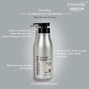 Istennok <span class=keywords><strong>Shampoo</strong></span> lisciante professionale senza cheratina solfato e balsamo per rafforzare i capelli danneggiati dopo la cura della cheratina - Product Image 4
