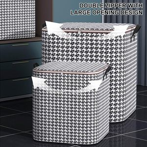 Grand Organiseur de <span class=keywords><strong>Rangement</strong></span> pour Pantalons avec Poignées Durables, Boîte de <span class=keywords><strong>Rangement</strong></span> en Tissu Épais pour Couettes et Vêtements de Chambre - Product Image 5