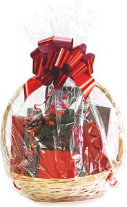 <span class=keywords><strong>24x36</strong></span> pouces bonhomme de neige noël Santa Cellophane sacs de panier avec nœud de traction - Product Image 5