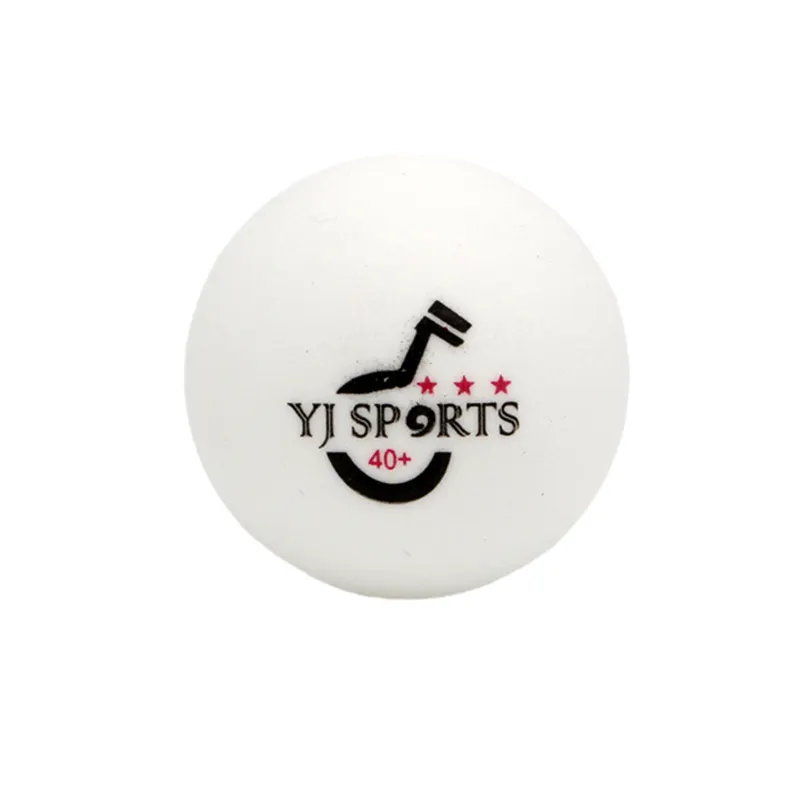 YJ yunjia plastica bianca durevole ABS 40 + aggraffato palla da ping pong club formazione all'ingrosso Premium 3 stelle palline da ping pong
