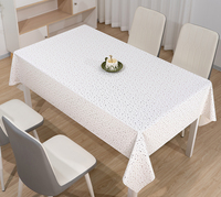 Nappe irisée RNPT, nappe en plastique blanche, résistante à la chaleur, pour restaurant, banquet familial, hôtel, nappe en PVC de luxe