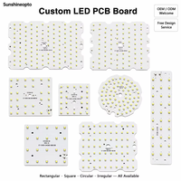 Carte PCB LED personnalisée 10-200W pour module d'éclairage public LED, projecteur, éclairage industriel, downlight – Fabricant OEM Chine