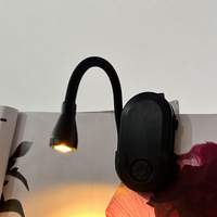 Lampu Baca LED Senya-Pro I USB Isi Ulang, Kecerahan Dapat Disesuaikan, Lampu Jepit Mini Sempurna untuk Pembatas Buku, Tempat Tidur, dan Ruang Baca