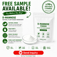 Poudre de D-Mannose 99% Qualité Alimentaire CAS 345-28-4 Matière Première Monosaccharide pour Complément Alimentaire Vente en Gros