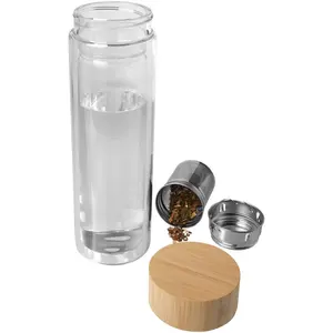 Bouteille d'eau infuseur en bambou Bailey, merchandising durable - Product Image 2