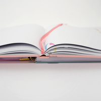 Benutzer definiertes Drucken Logo Hardcover A5 Täglicher Tagebuch planer und Notebook Spiral Notebook Manifest Journal