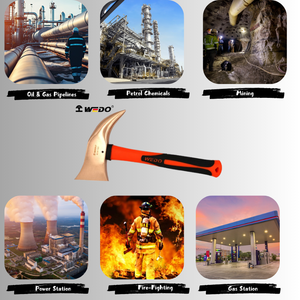 Hacha de Bombero WEDO BAM con Certificado ATEX FM, de Aluminio, Bronce, Berilio y Cobre, Antichispas - Product Image 5