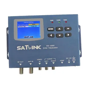 Modulateur Satlink WS-6990 HD à entrée AV monocanal DVB-T/DVB-C/ISDB-T avec <span class=keywords><strong>sortie</strong></span> RF, encodeur MPEG-4 AVC/H264, alimentation DC 12V - Product Image 1