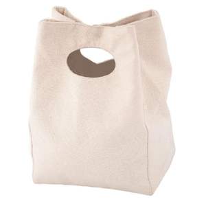 Sac Tiffin à déjeuner en toile cirée avec poignée en corde Sac de pique-nique isolé à motifs de lettres Picasson - Product Image 3