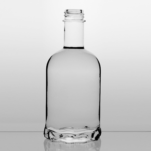 Empty Extra White Fashion Round Cylindrical GPI Screw Cap Cork Stopper <strong>Small</strong> Gin <strong>Vodka</strong> Whiskey 375ml Liquor <strong>Bottles</strong> Wholesale - Product Image 3