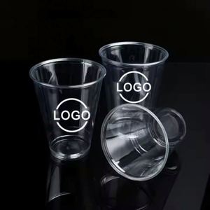 Livraison rapide 2026 en stock – Gobelets en plastique PET 98 mm, 500 ml, transparents avec couvercles pour boissons froides, café, milkshake, boba, bubble tea - Product Image 2