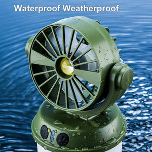 Linterna de Camping <span class=keywords><strong>con</strong></span> energía <span class=keywords><strong>Solar</strong></span> 1800mAh <span class=keywords><strong>Luz</strong></span> <span class=keywords><strong>solar</strong></span> Ventilador eléctrico de energía de carga 4 modos USB Foco amarillo cálido Lámpara de tienda de campaña - Product Image 6