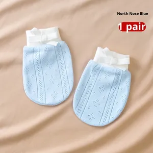 Guanti Anti-Graffio per Neonati 0-12 Mesi, Stile Sottile Primavera-Autunno, Puro Cotone, Guanti Protettivi per il Viso, Vendita all'Ingrosso/OEM - Product Image 6