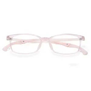 60079 Custom optical tr90 frames new fashion eyeglasses frames suppliers business square black silicone frame glasses for kids