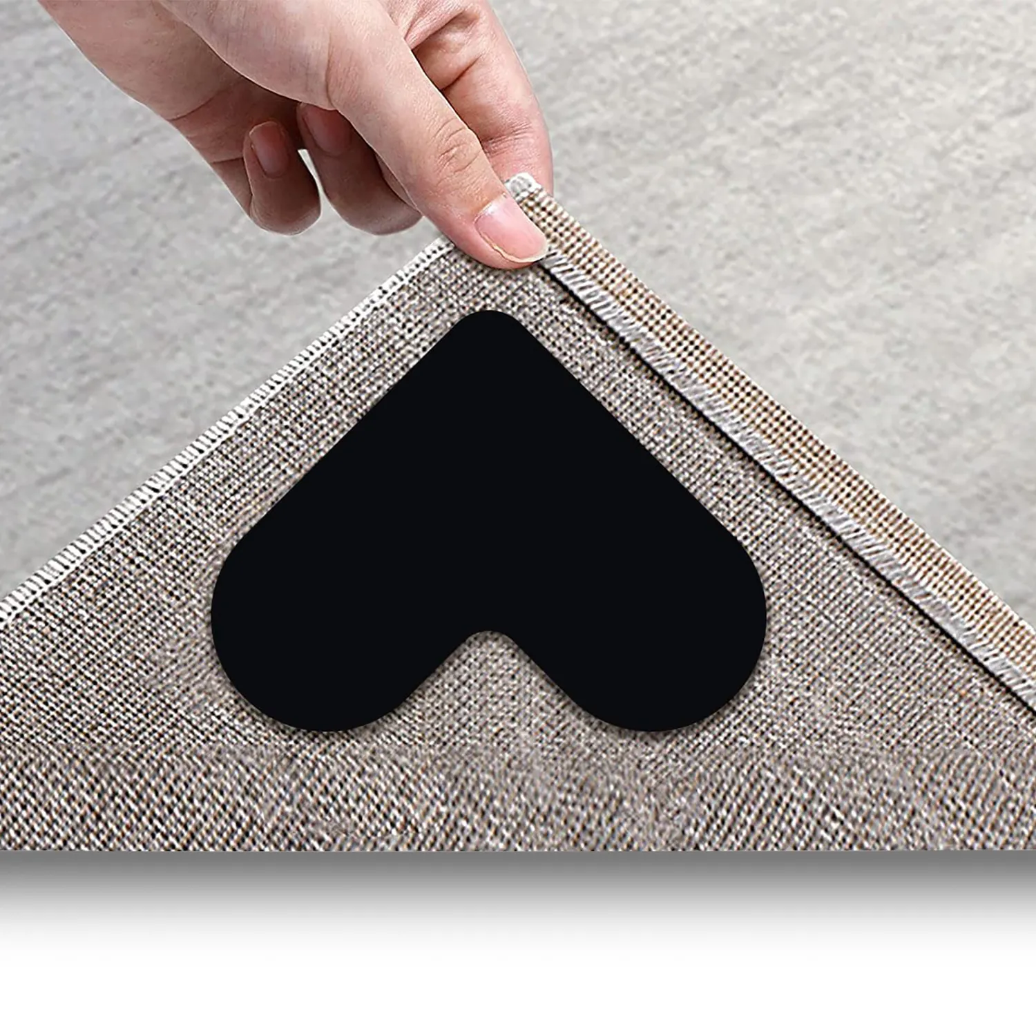 Rug Gripper Tape - Carpet Tape Double Sided - Rug Tape for Hardwood Floor -  Non Slip Pads for Area Rugs - Carpet Binding Tape, Heavy Duty Stickers Grip,  Anti Curling Pad