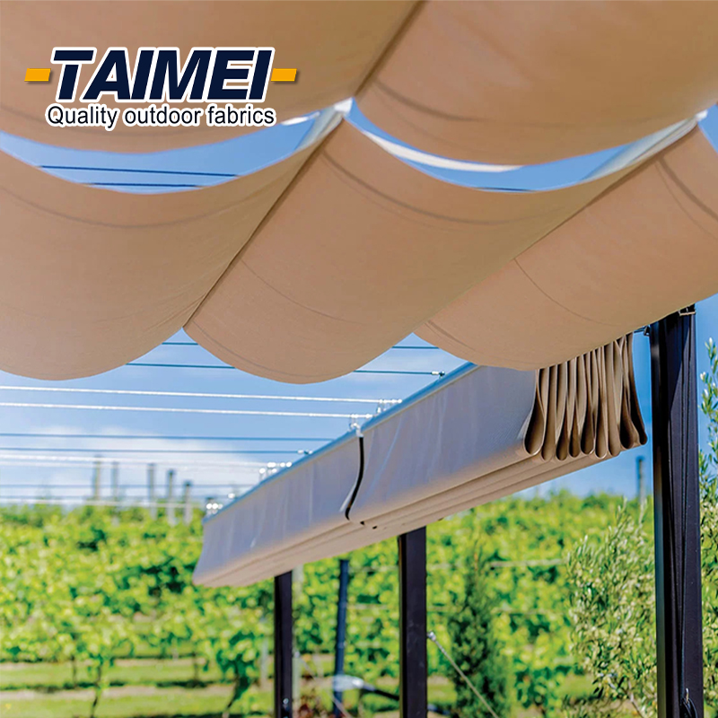 Outdoor Patio Golf Zon Shade Sail Romeinse Schaduw Pergola Luifel Wave Zonnezeilen